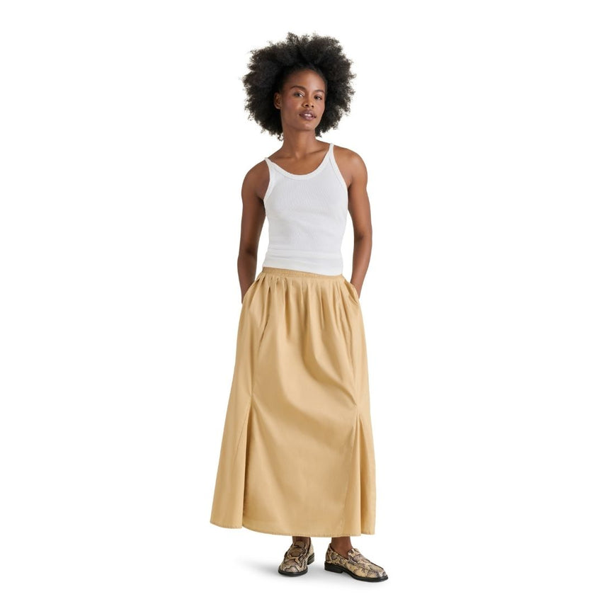 Bb Dakota Khaki Falda Larga Beige para Mujer