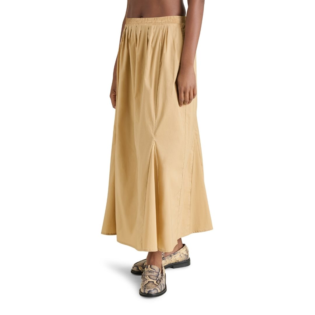 Bb Dakota Khaki Falda Larga Beige