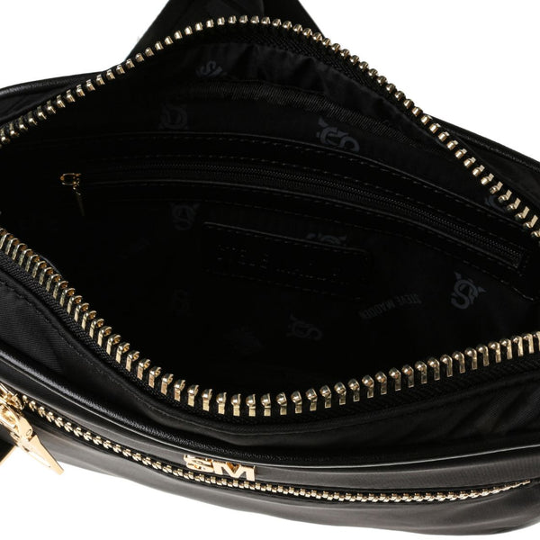 Bbanks Black Gold Bolsa Crossbody Negro con Dorado para Mujer