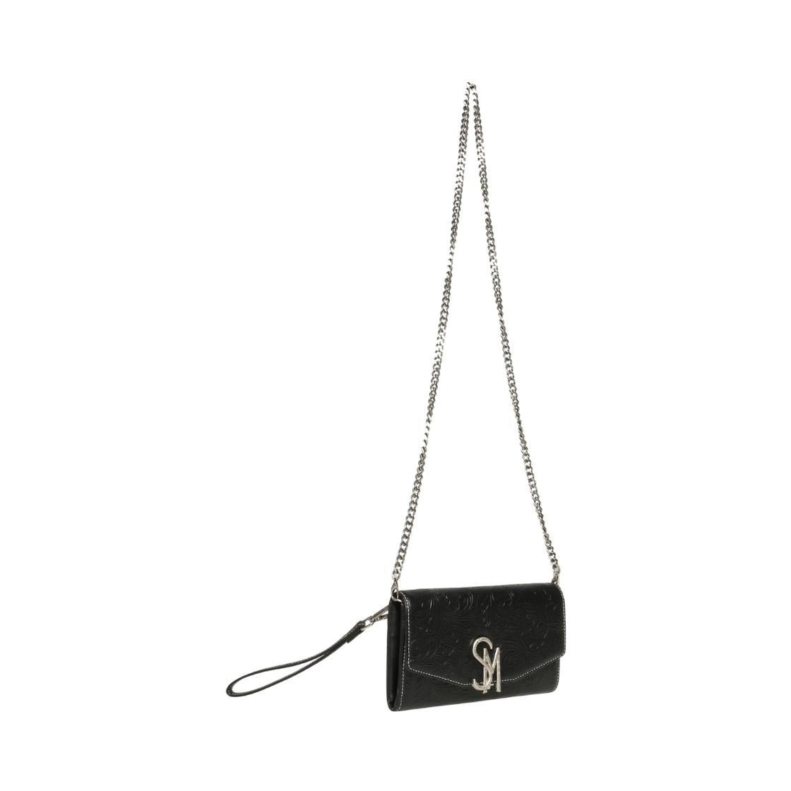 Bcanyon Black/Silver Cartera Negra Para Mujer