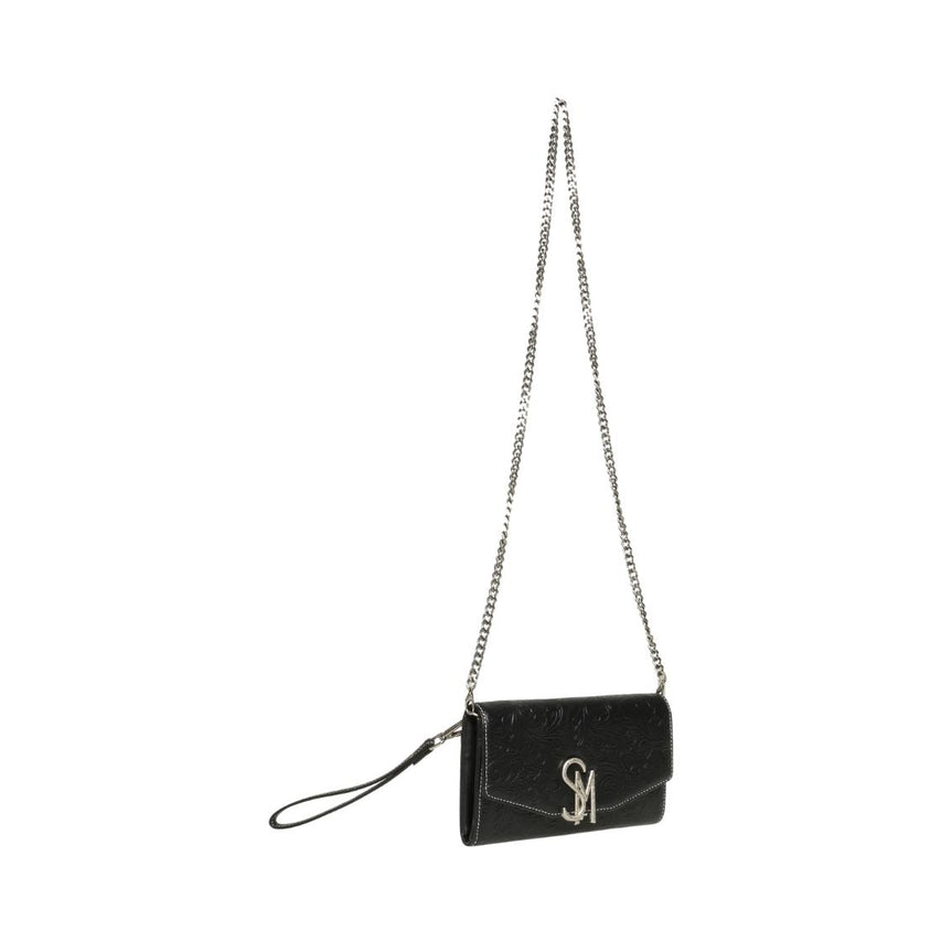 Bcanyon Black/Silver Cartera Negra Para Mujer