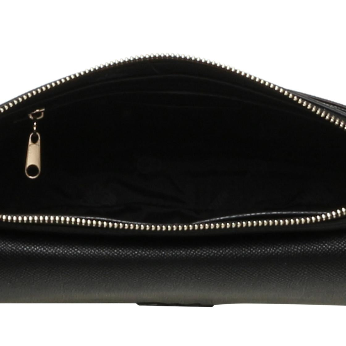 Bcassy Black Bolsa de Hombro Negra Para Mujer con Cierre
