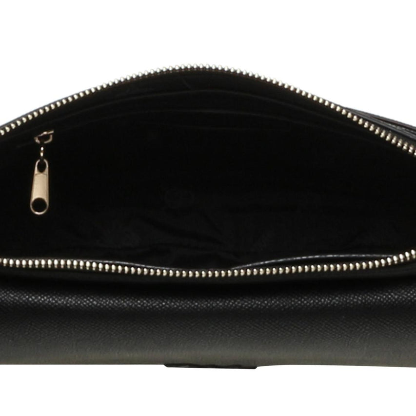 Bcassy Black Bolsa de Hombro Negra Para Mujer con Cierre