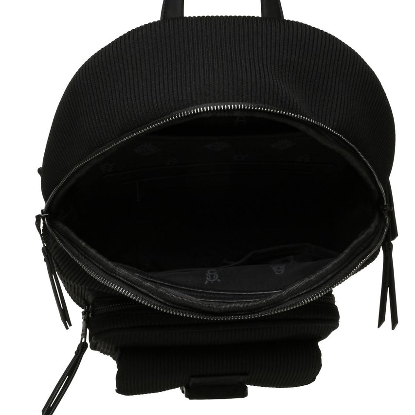 Bcerena Black Black Mochila de Tela Negra