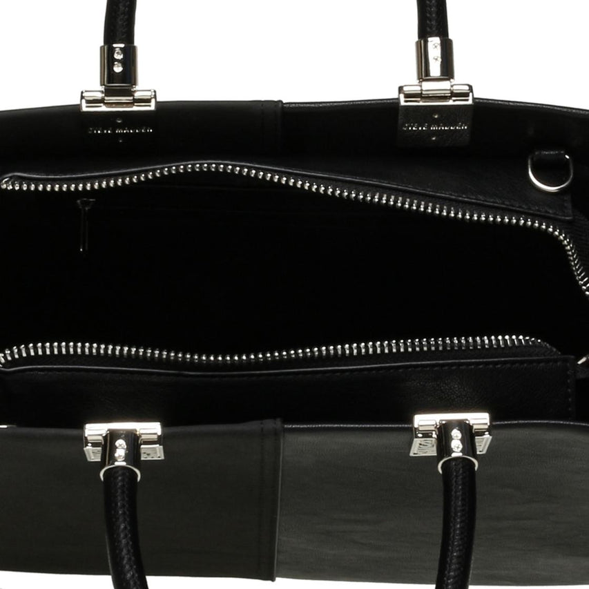 Bchloey Black Silver Bolsa Tote Negro con Plata