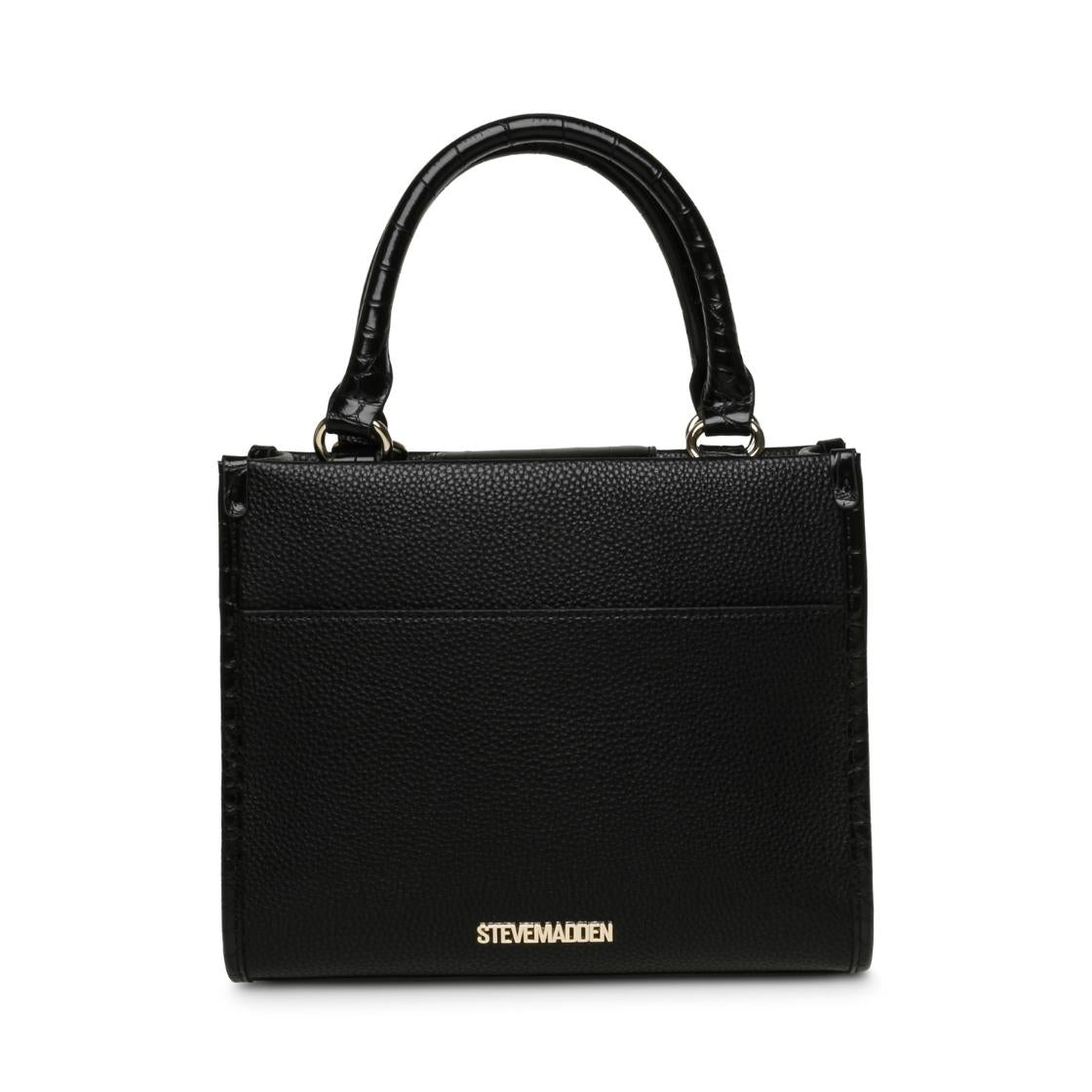 Bcolly-C Black Gold Bolso Tote Negro Para Mujer con Nudo