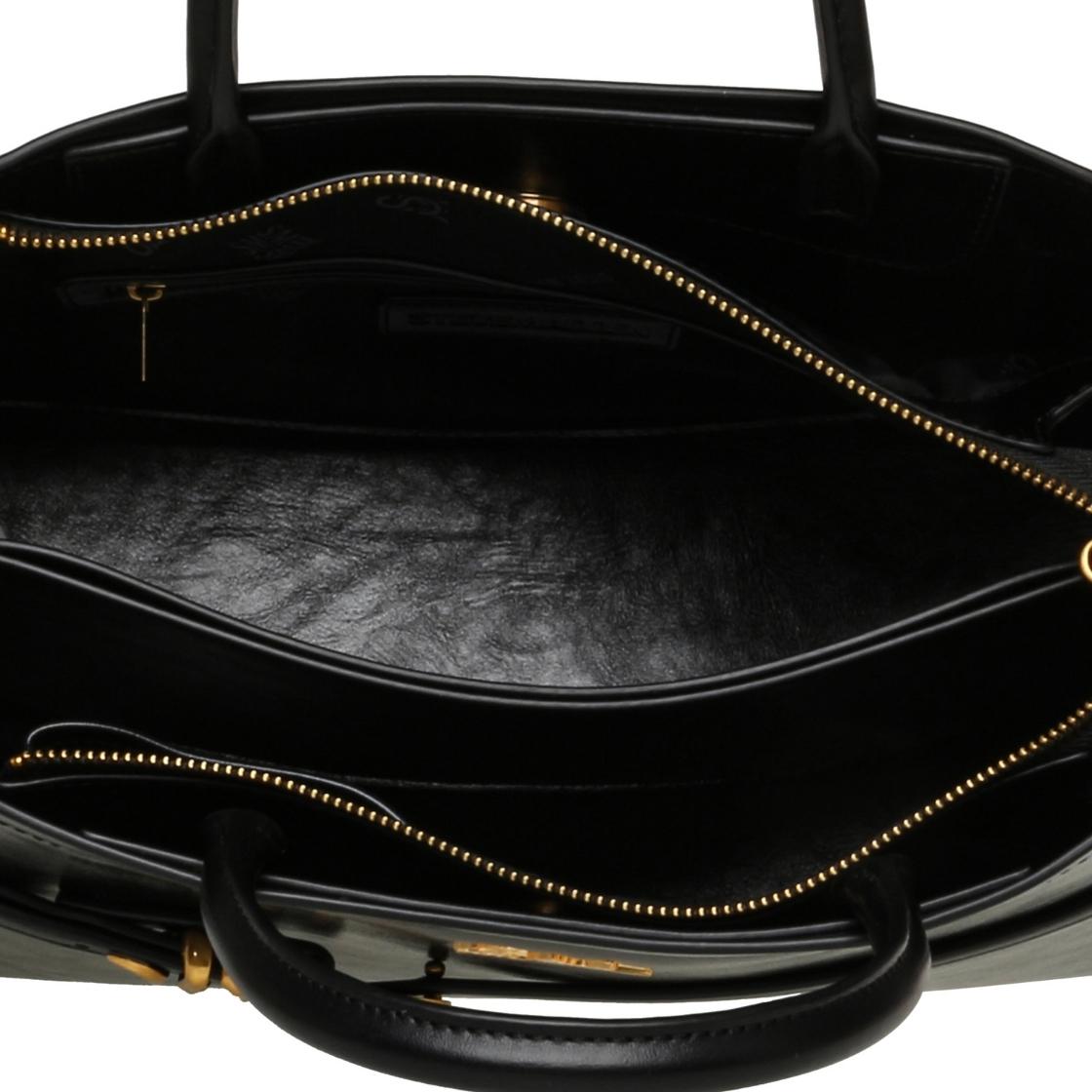 Bcordova Black/Gold Bolsa Negra Para Mujer
