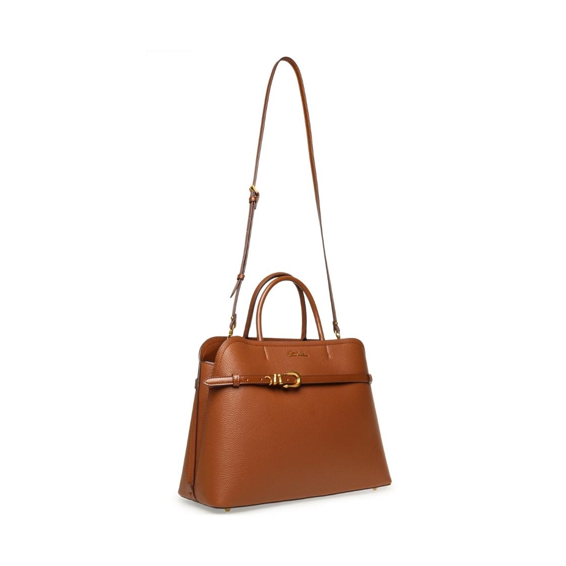 Bcordova Brown/Gold Bolsa Tote Café