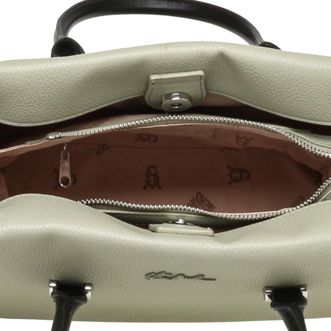 Bcori Sage Bolso de Mano Verde Para Mujer con Cierre
