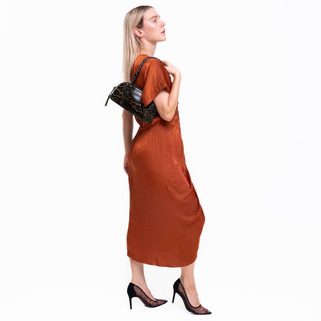 Bcurt C Brown Bronze Bolsa Top Handle Café para Mujer