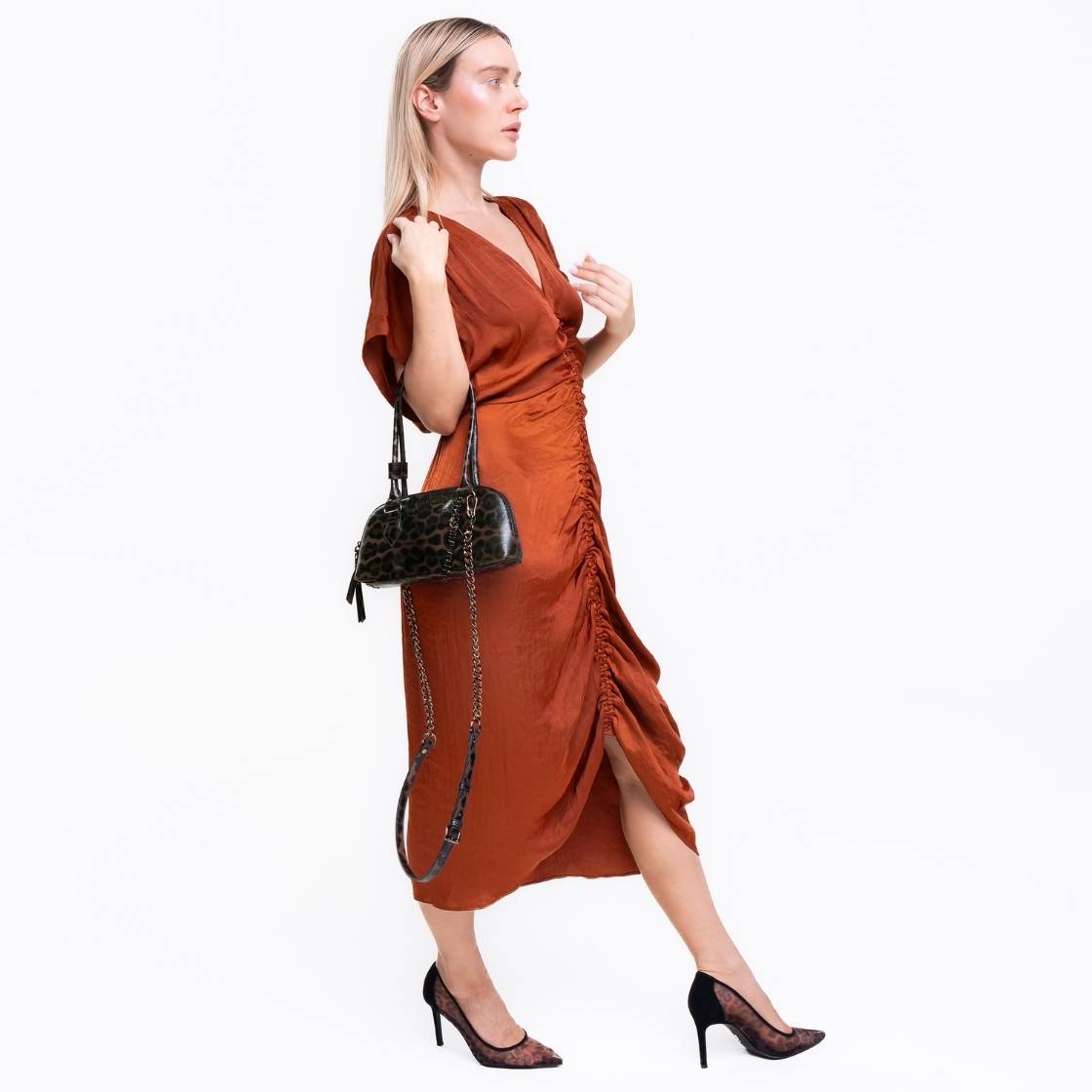 Bcurt C Brown Bronze Bolsa Top Handle Cafe