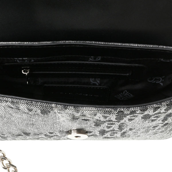 Bdennon Black Denim Shoulder Bag de Mezclilla Negra