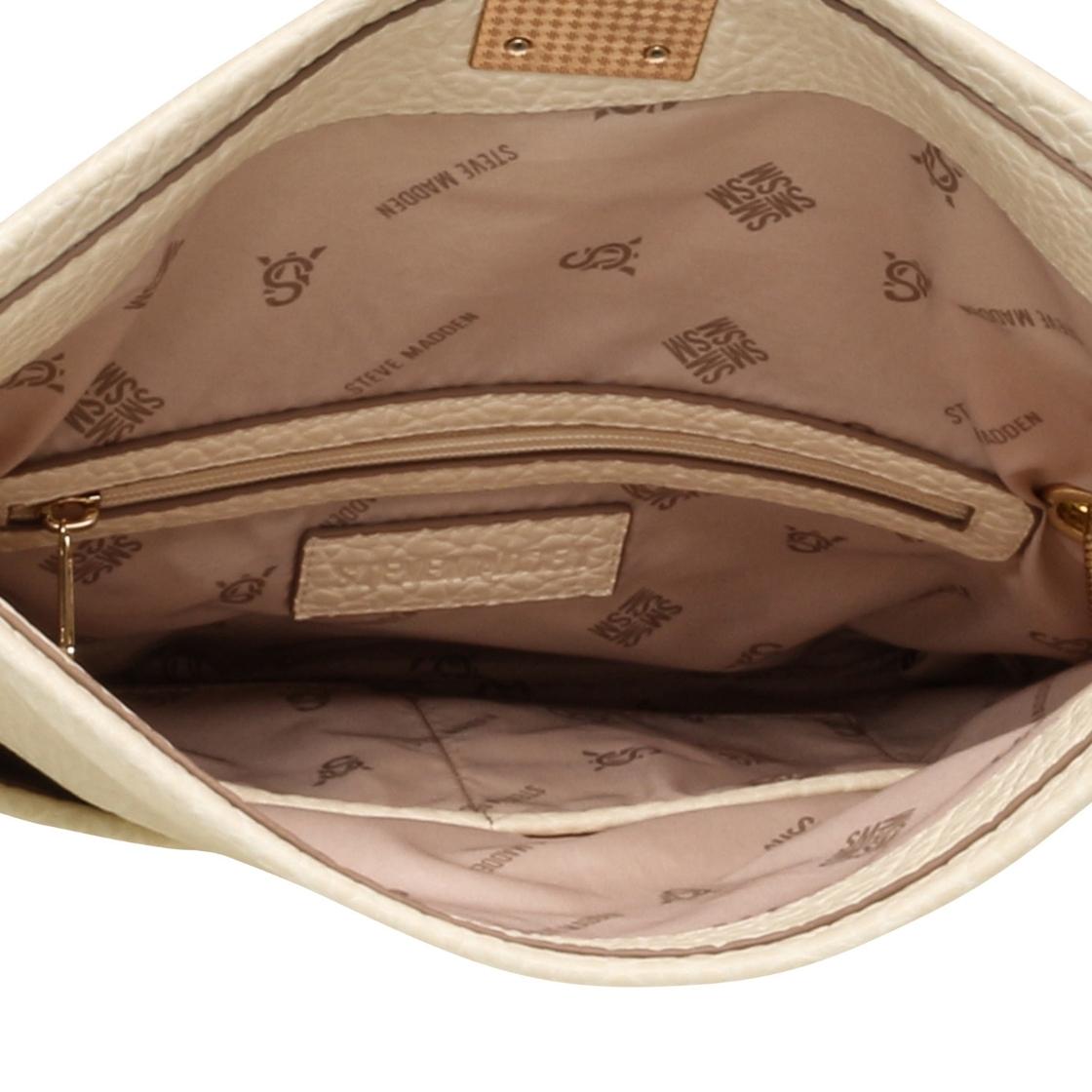 Bdona Bone Gold Bolsa Shoulder Bag Blanca