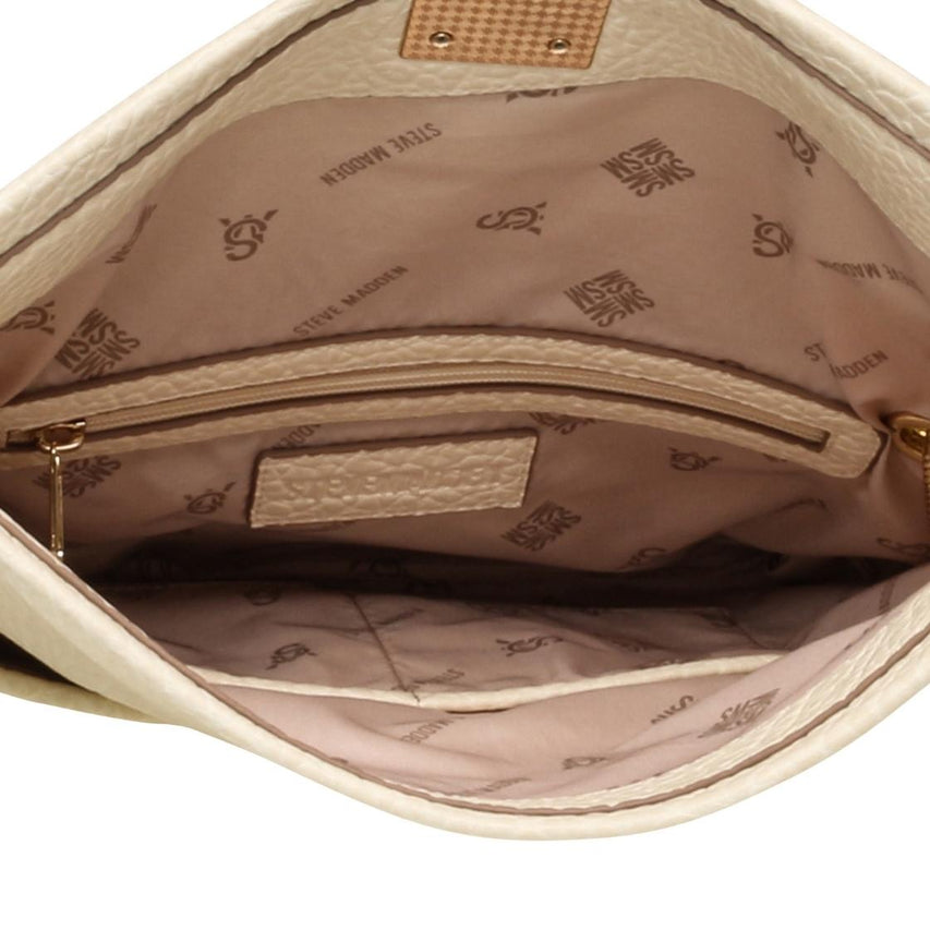 Bdona Bone Gold Bolsa Shoulder Bag Blanca