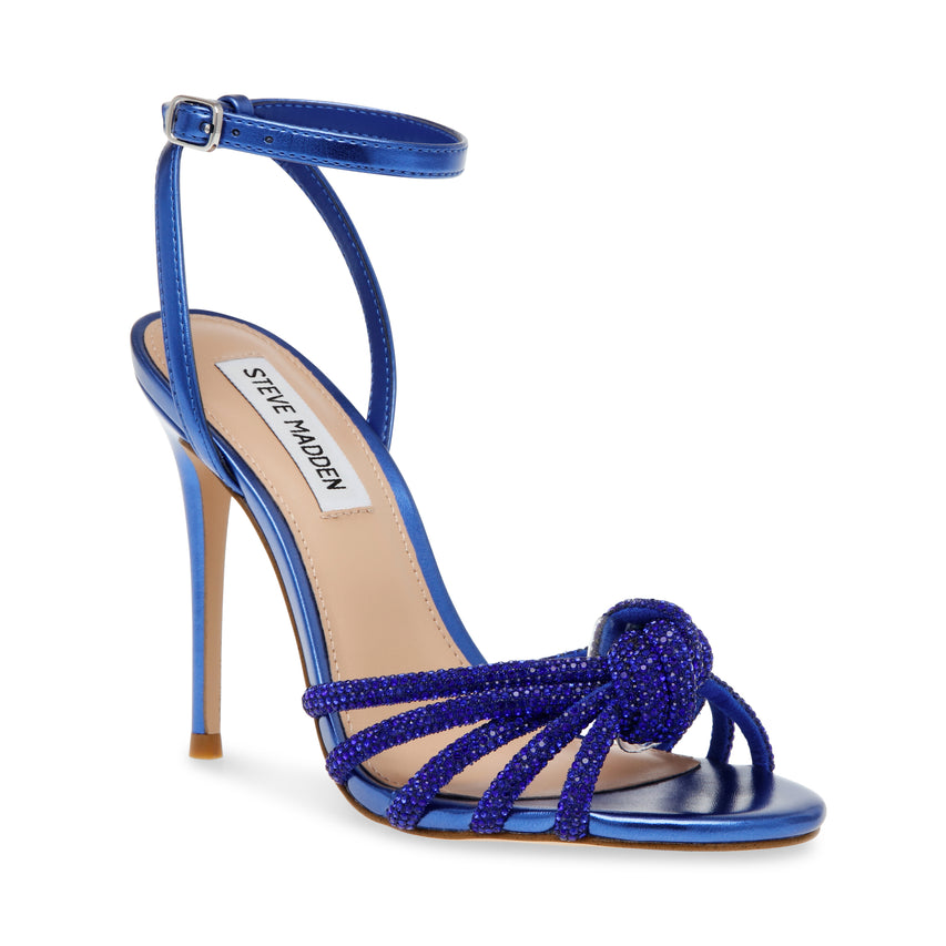 Bedazzle Cobalt Blue Sandalias de Tacon Azules