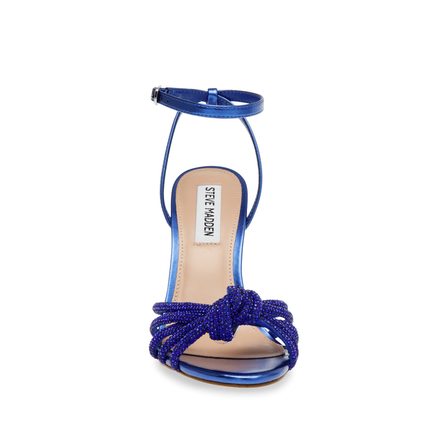 Bedazzle Cobalt Blue Sandalias de Tacon para Mujer