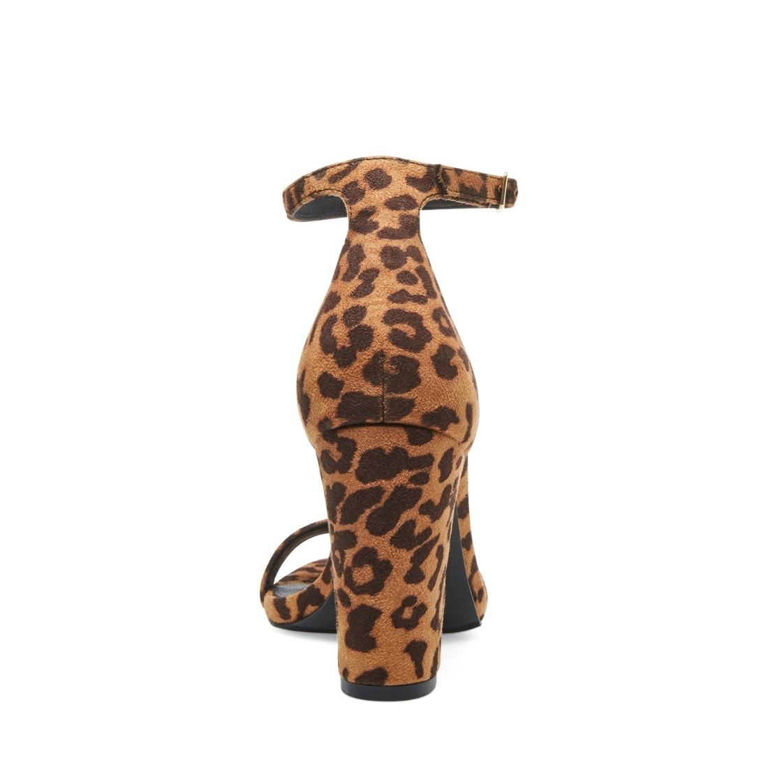 Beella Leopard Sandalias de Tacon Cafes para Mujer