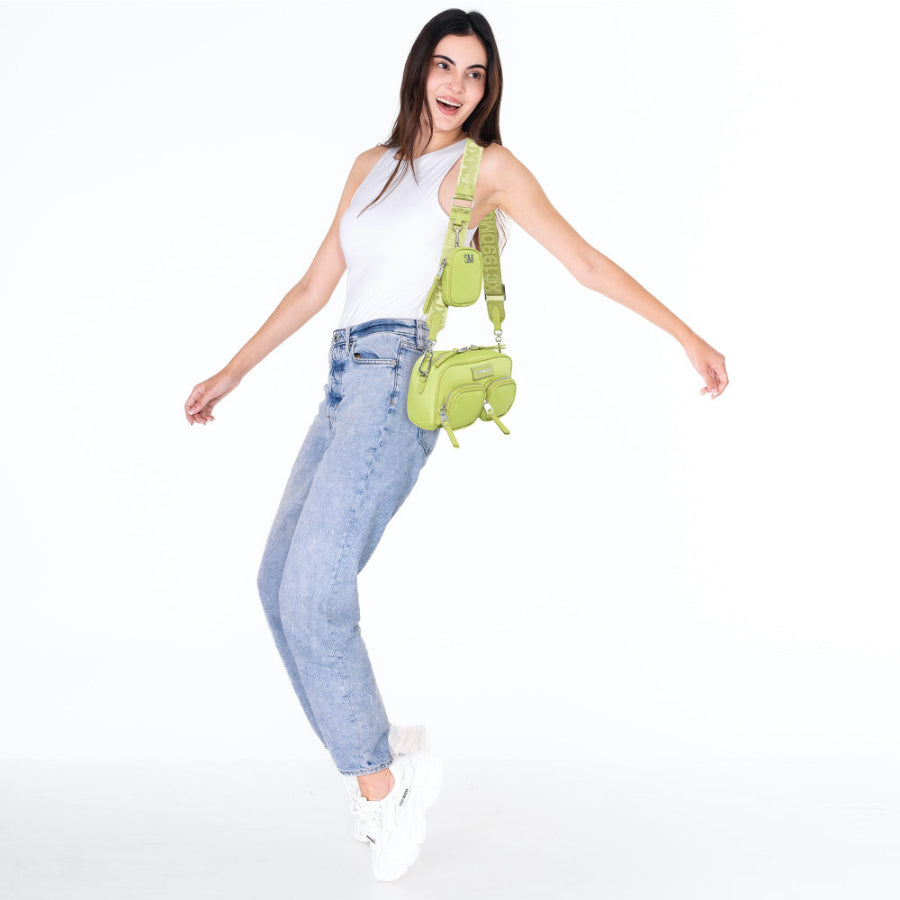 Beira Lime Bolsa Crossbody Verde