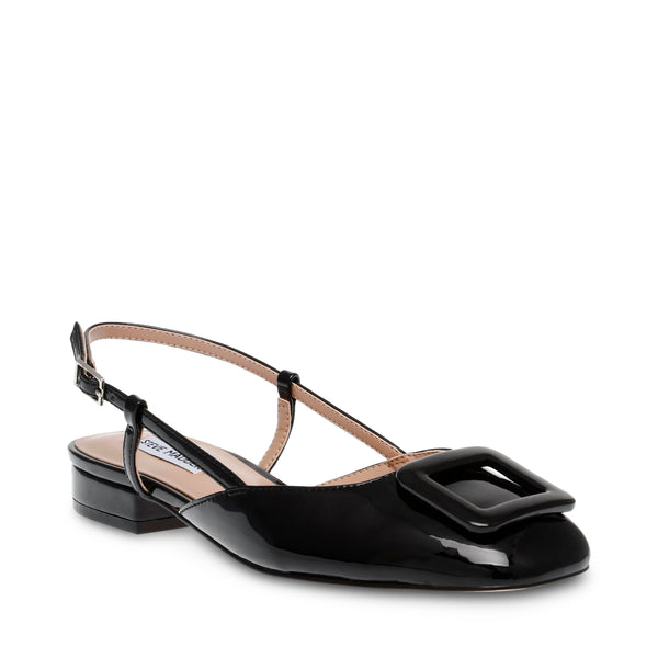 Belari Black Patent Flats Negros