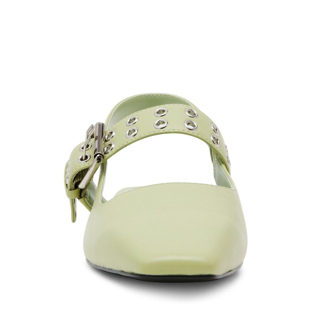 Believer Green Action Leather Flats para Mujer