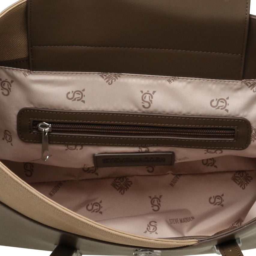 Beliott Olive Bolso Tote Café Para Mujer con Imán