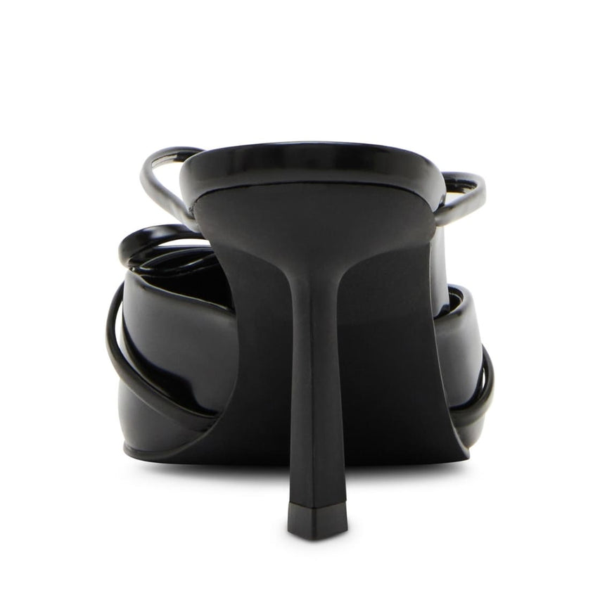 Bellsss Black Box Tacones de Charol Negros para Mujer
