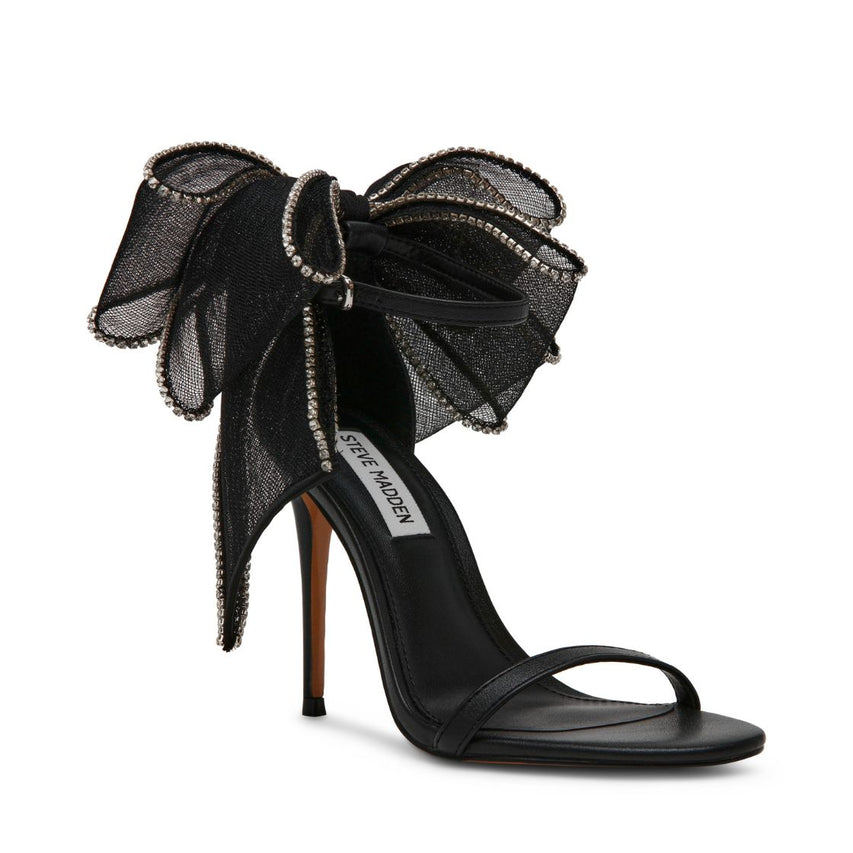 Benni R Black Sandalias de Tacon Negras