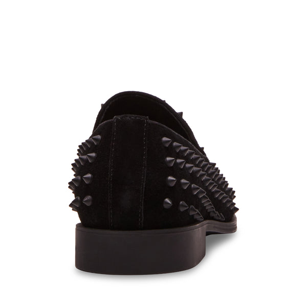 Bentram Black Suede Mocasines Negros para Hombre