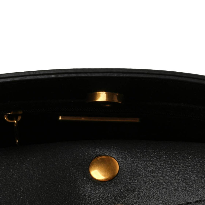 Bevelyn Mini Black Bolso Satchel Mini Negro Para Mujer con Imán
