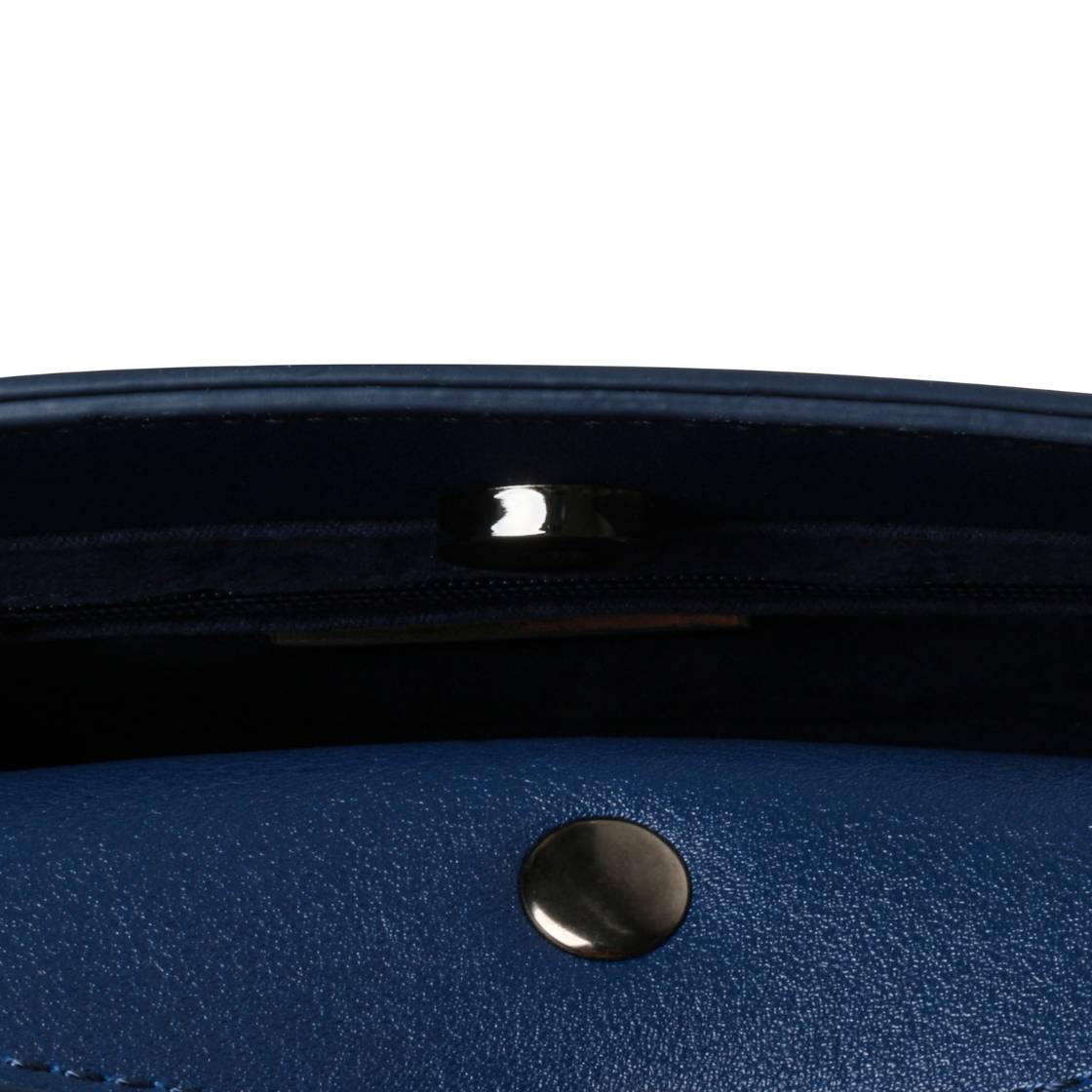 Bevelyn Mini Galaxy Blue Bolso Satchel Mini Azul Marino Para Mujer con Imán