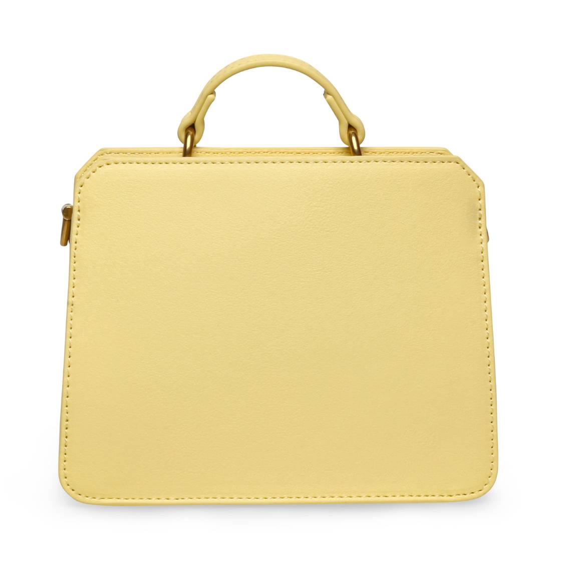 Bevelyn Mini Pale Yellow Bolso Satchel Mini Amarillo Para Mujer