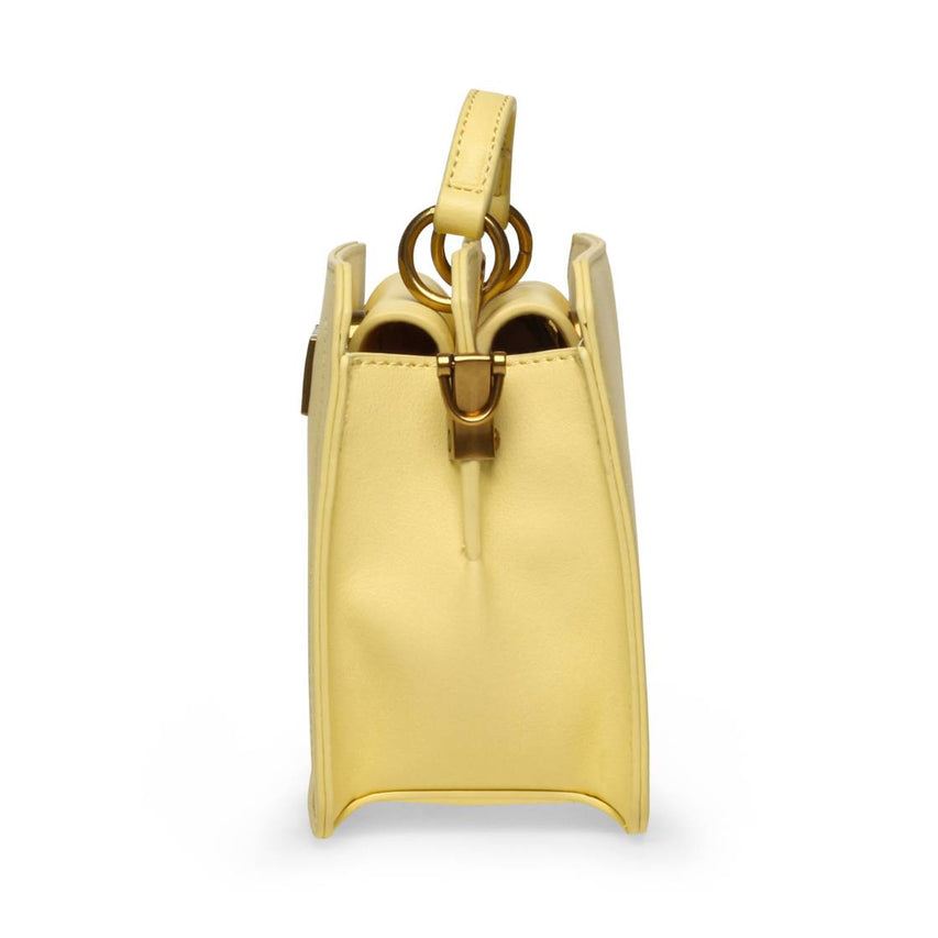 Bevelyn Mini Pale Yellow Bolso Satchel Mini Para Mujer