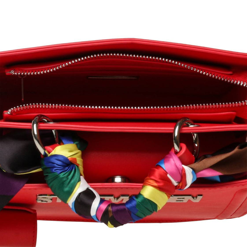 Bevlynn Pride Russian Red Bolso Satchel Rojo Para Mujer con Mascada