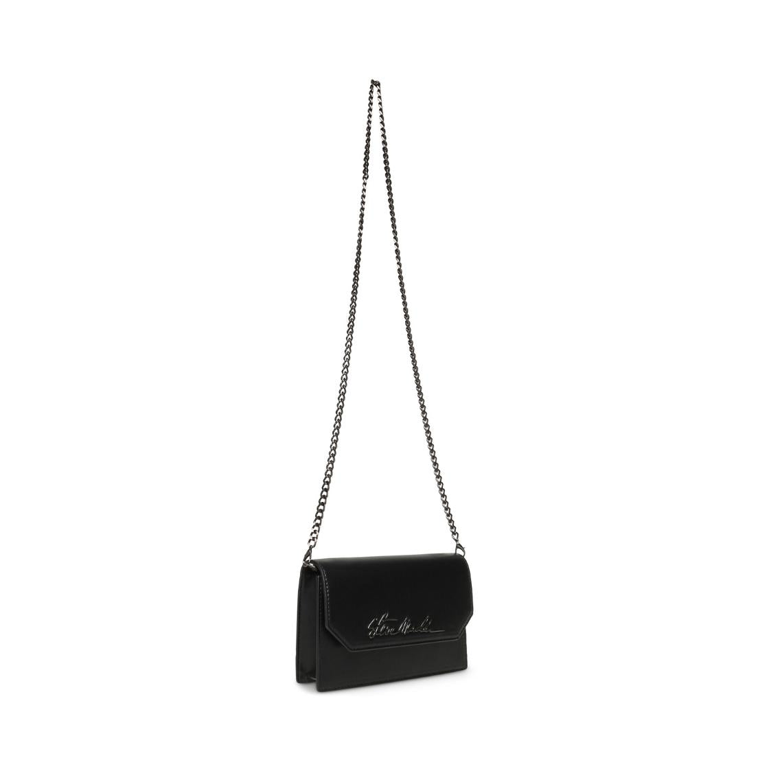 Bfierce Black/Gunmet Bolso Tipo Clutch Negro