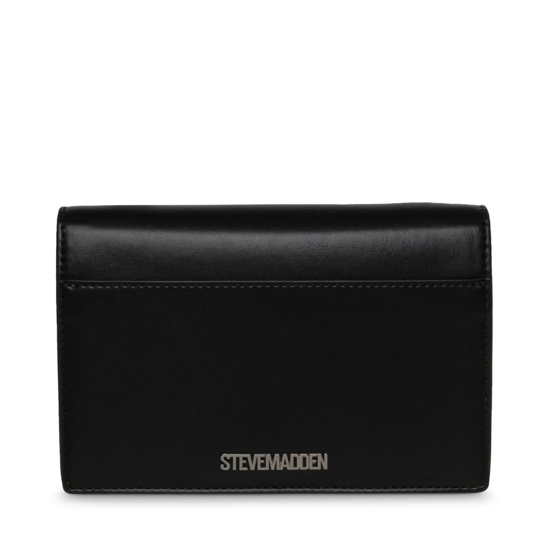 Bfierce Black/Gunmet Clutch Negro Para Mujer con Cadena