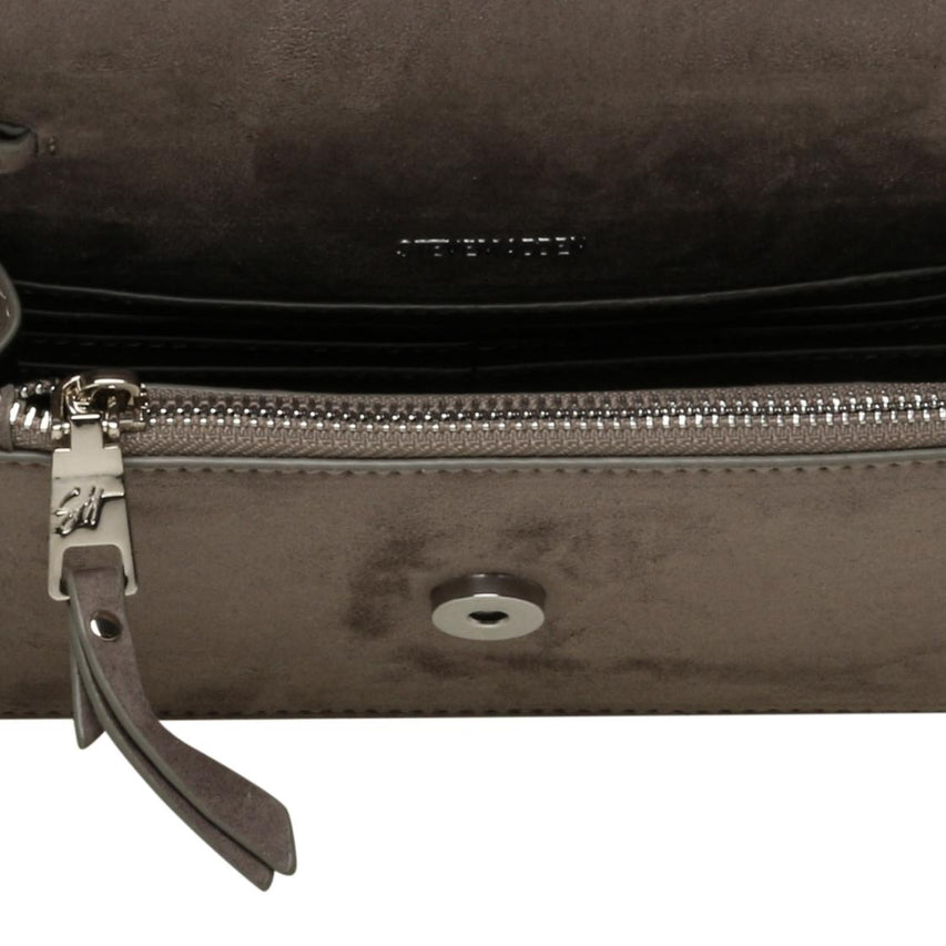 Bfierces Grey Clutch Gris Para Mujer con Imán