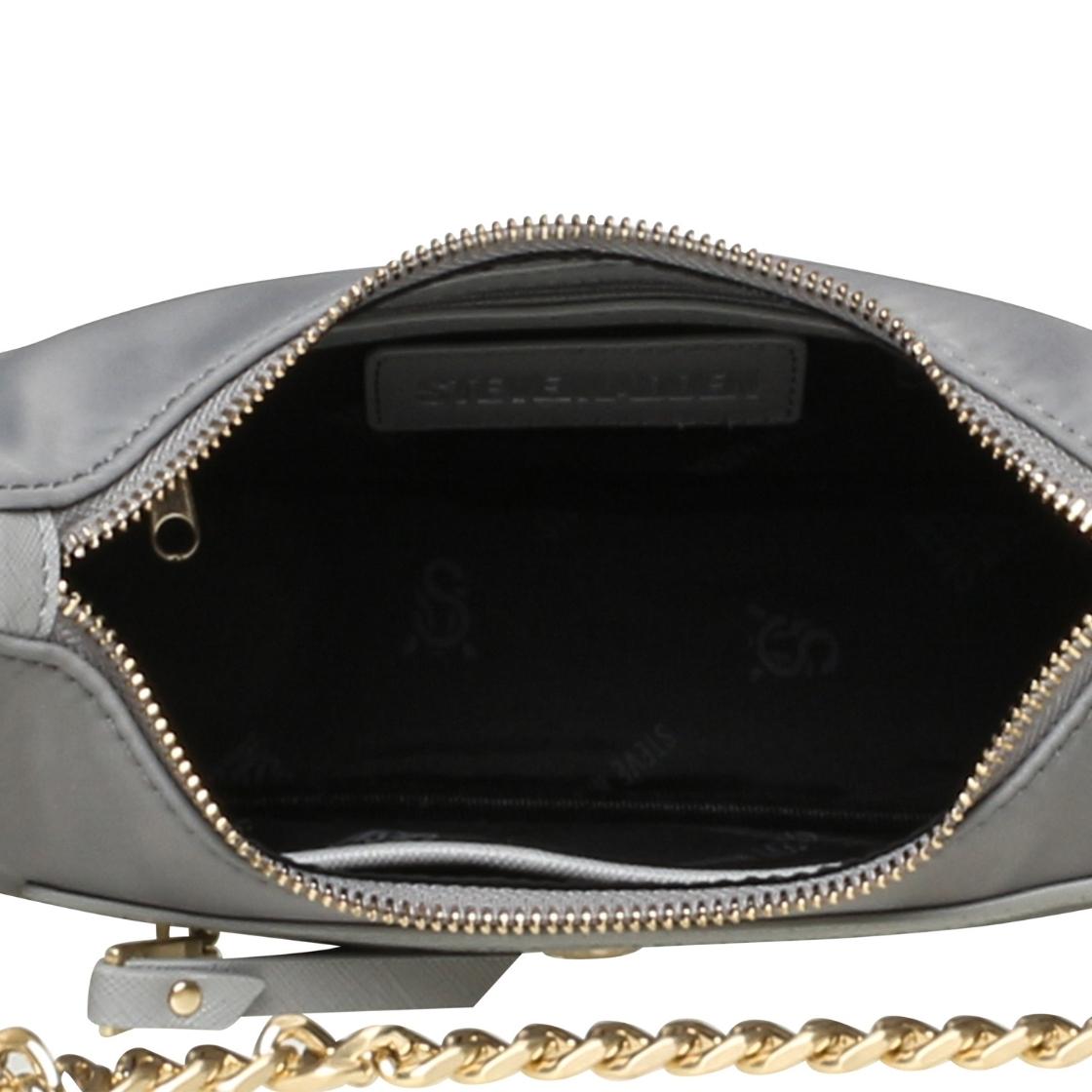 Bgreed Grey Bolsa Crossbody Gris Para Mujer con Cadena
