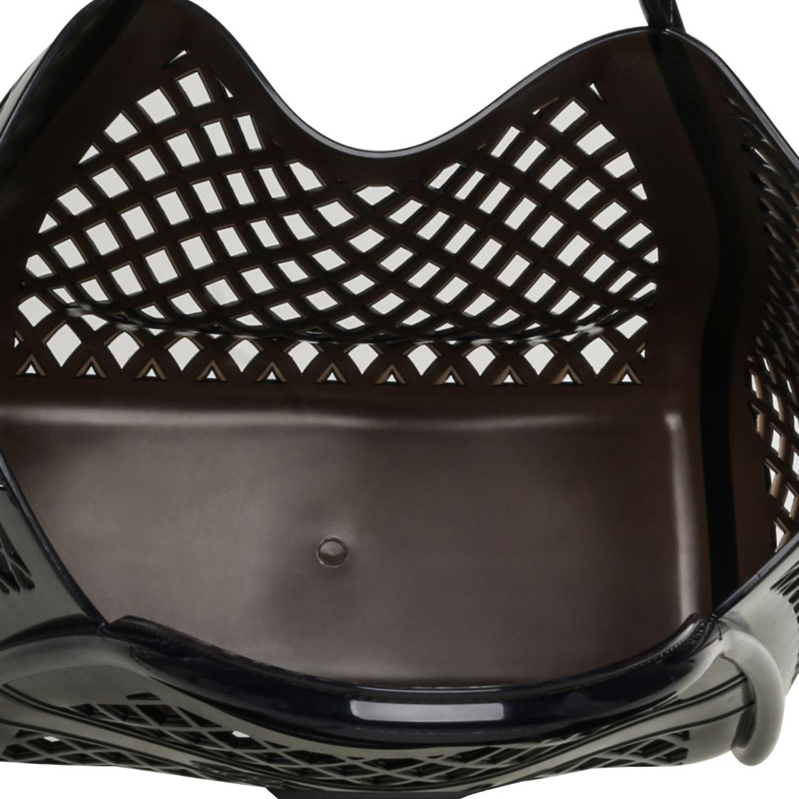 Bgrovee Black Bolsa Tote Negra Para Mujeer Jelly con Asa