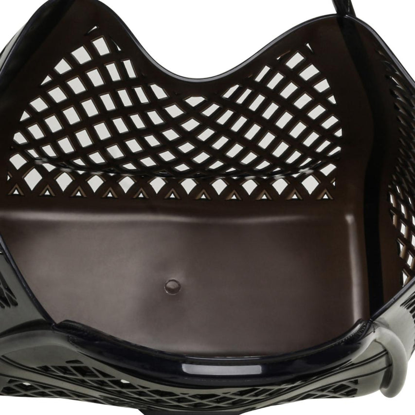 Bgrovee Black Bolsa Tote Negra Para Mujeer Jelly con Asa