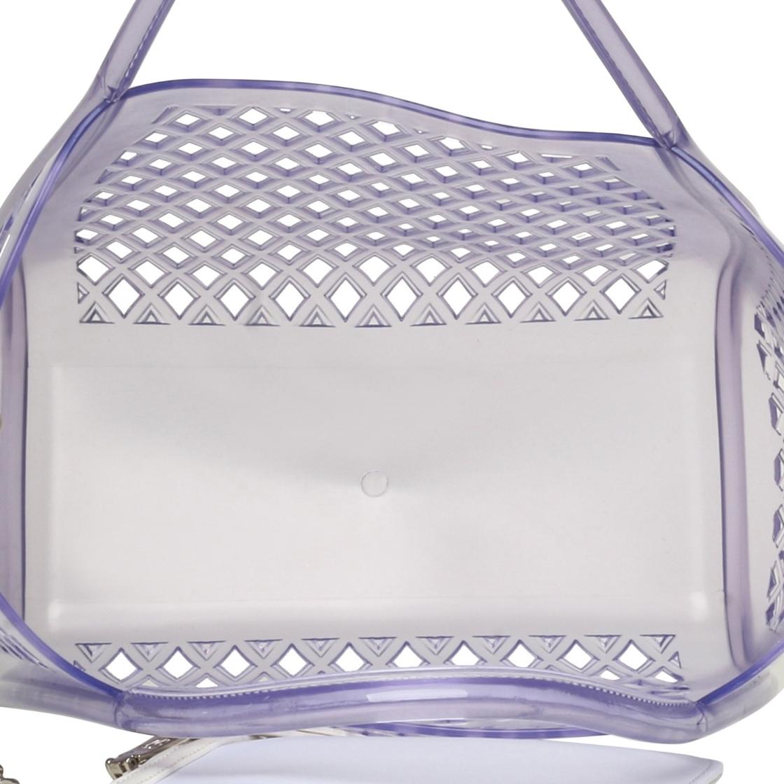 Bgrovee Clear Bolsa Tote Transparente Para Mujer Jelly con Asa
