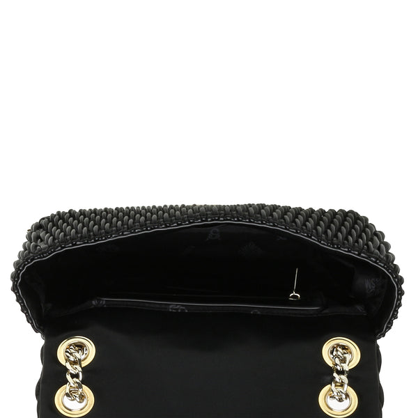 Bhayes Black Bolsa Negra con Dorado