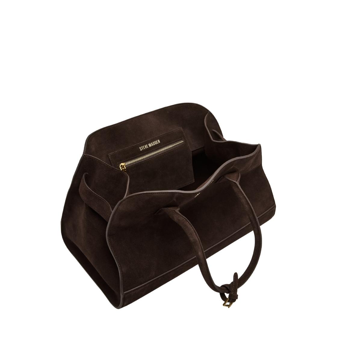 Bheidee Brown Maleta de Gamuza Café