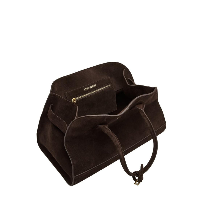 Bheidee Brown Maleta de Gamuza Café