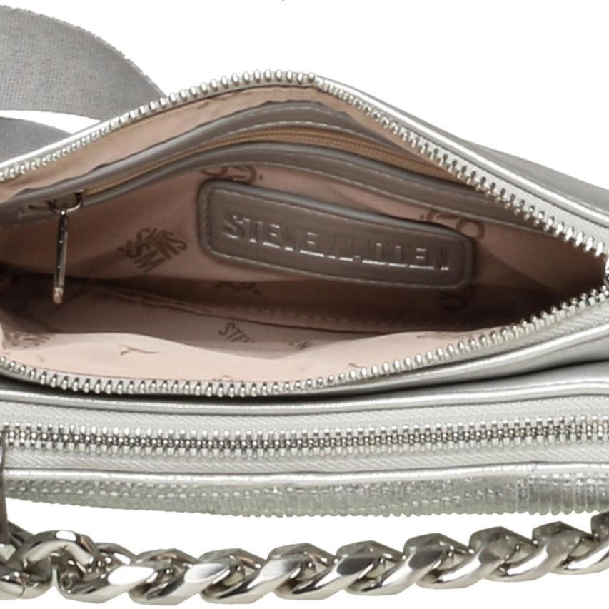 Bhydra-S Silver Bolsa Crossbody Plateada Para Mujer con Pedreria