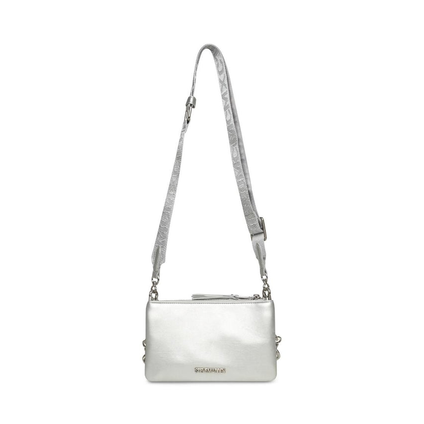 Bhydra-S Silver Bolsa Crossbody Plateada Para Mujer