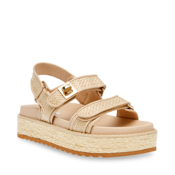 Bigmona Natural Raffia Sandalias Beige