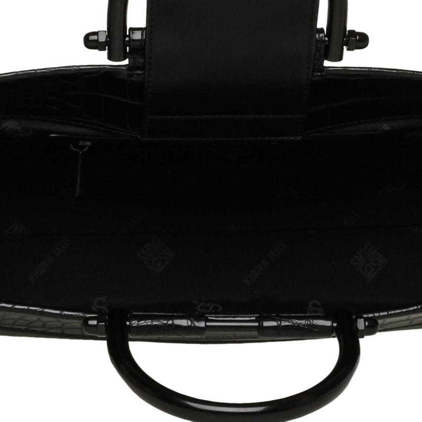 Bimpala Black Black Bolsa Tote Negra Para Mujer con Estanpado de Cocodrilo