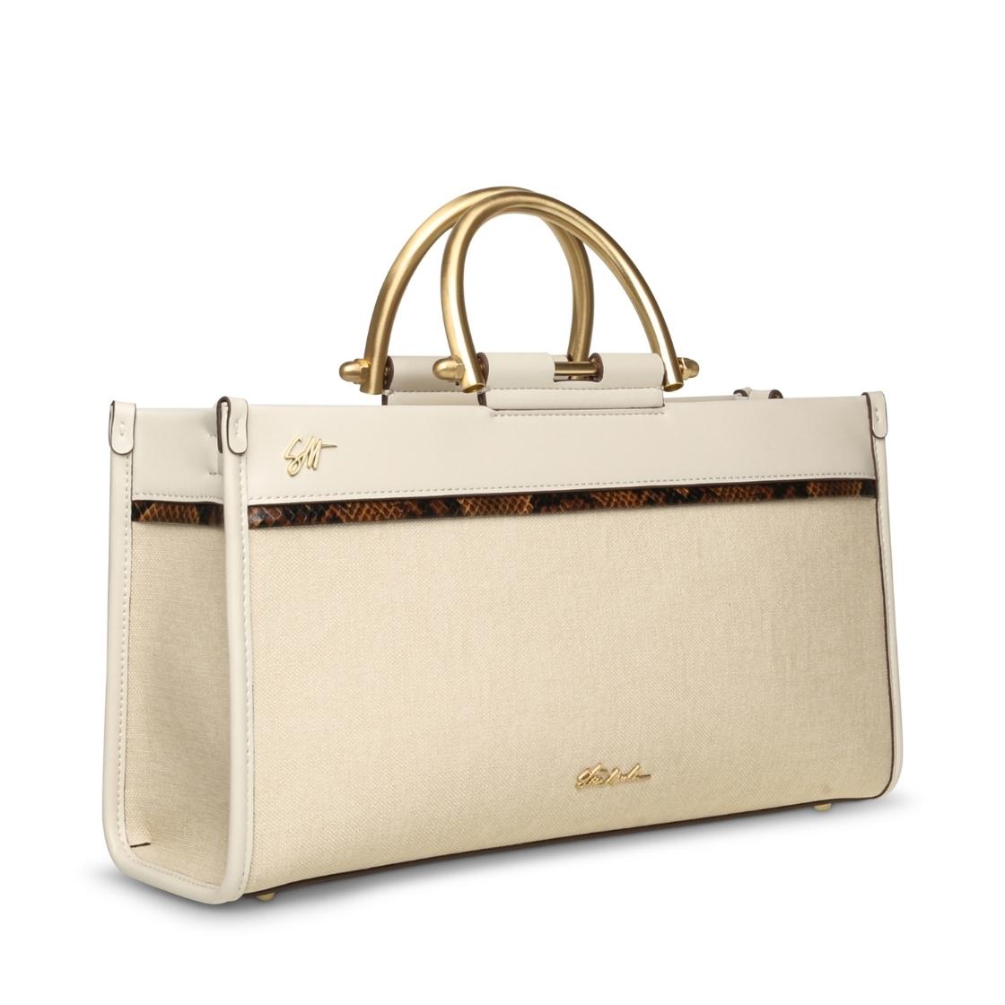 Bimpala Natural Multi Bolsa Tote Blanca