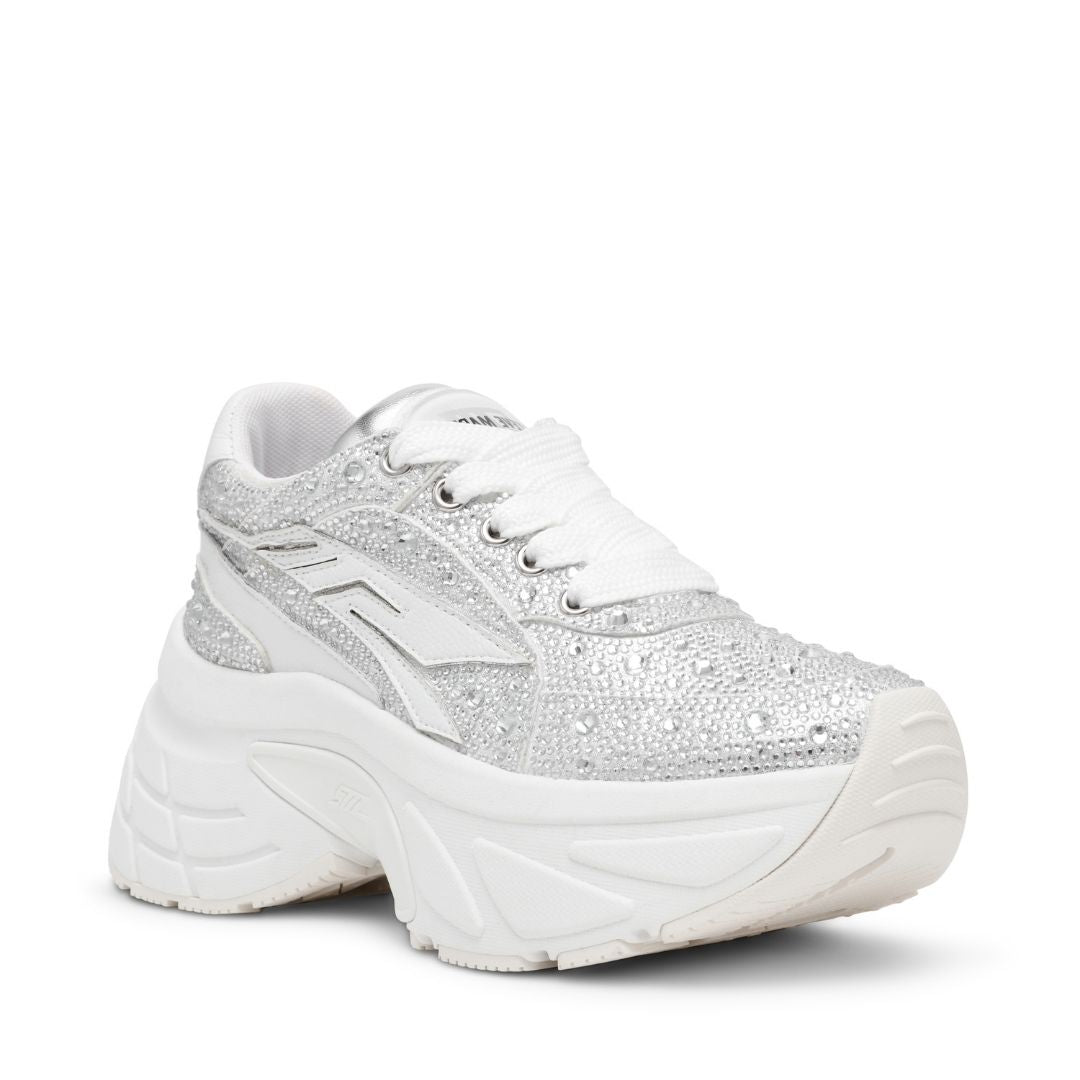 Bionic 2R Rhinestone Tenis Blanco con Plata