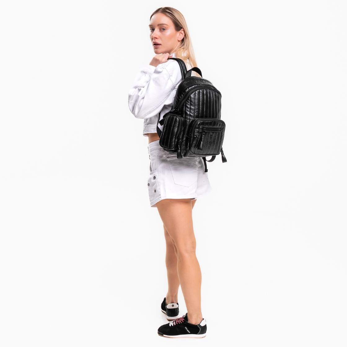 Bjasey Black Black Mochila Acolchada
